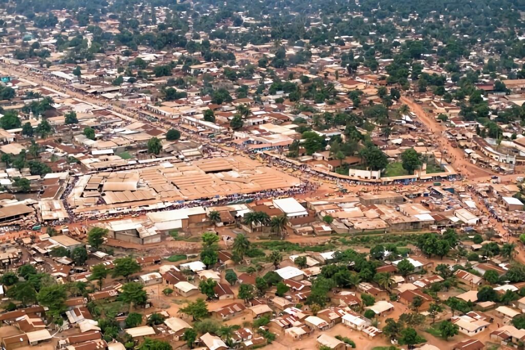 bangui vue du ciel