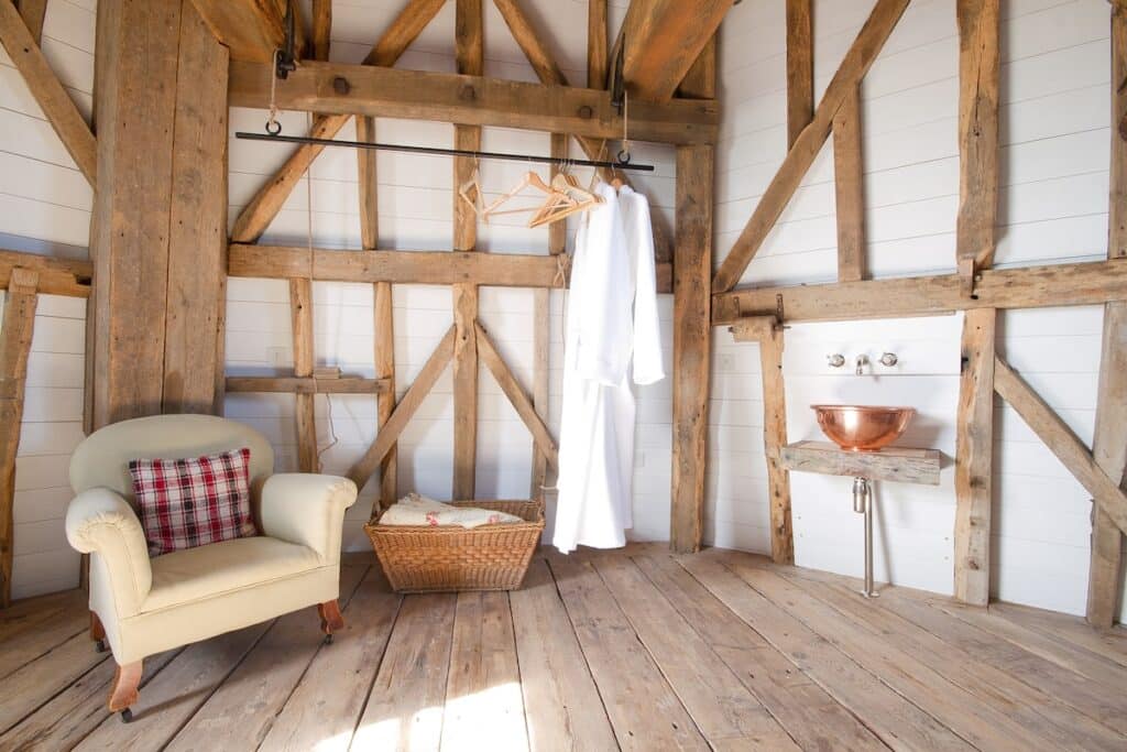 intérieur du moulin rénové