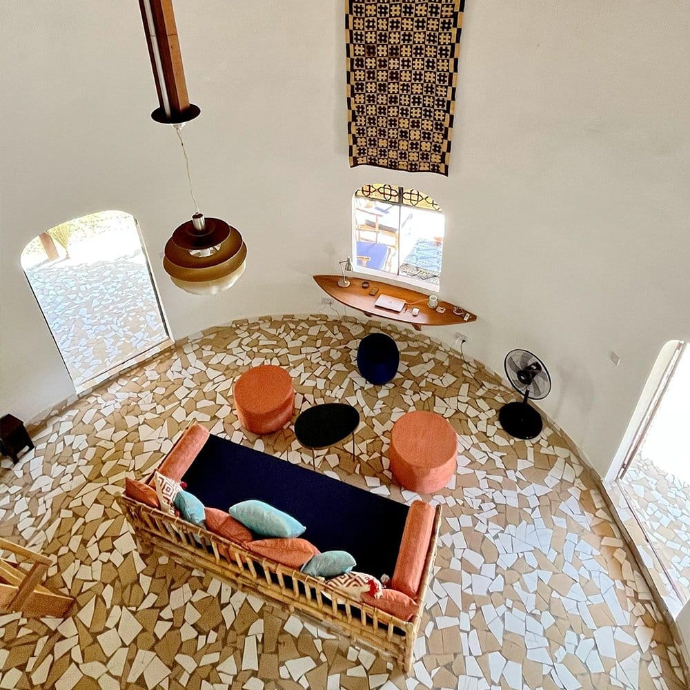 intérieur de la hutte moderne