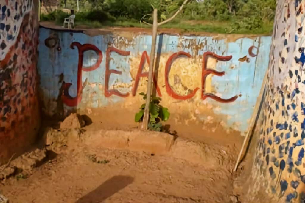 peace peint sur un mur