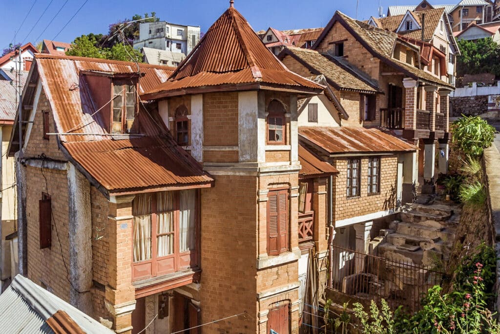 maison coloniale en briques à Antananarivo 