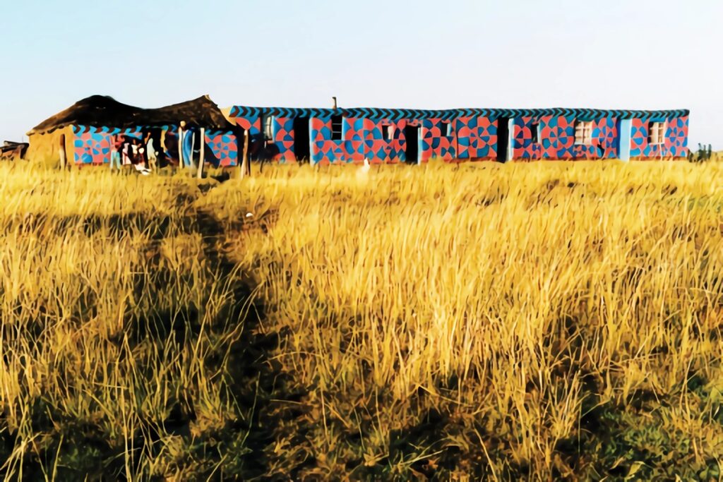 maisons basotho litema