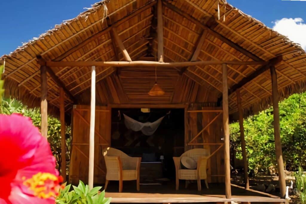bungalow en matière végétale à Nosy Be