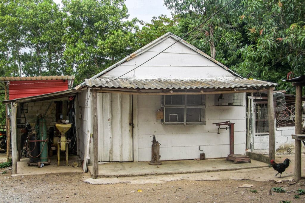 maison en bois à Cuba