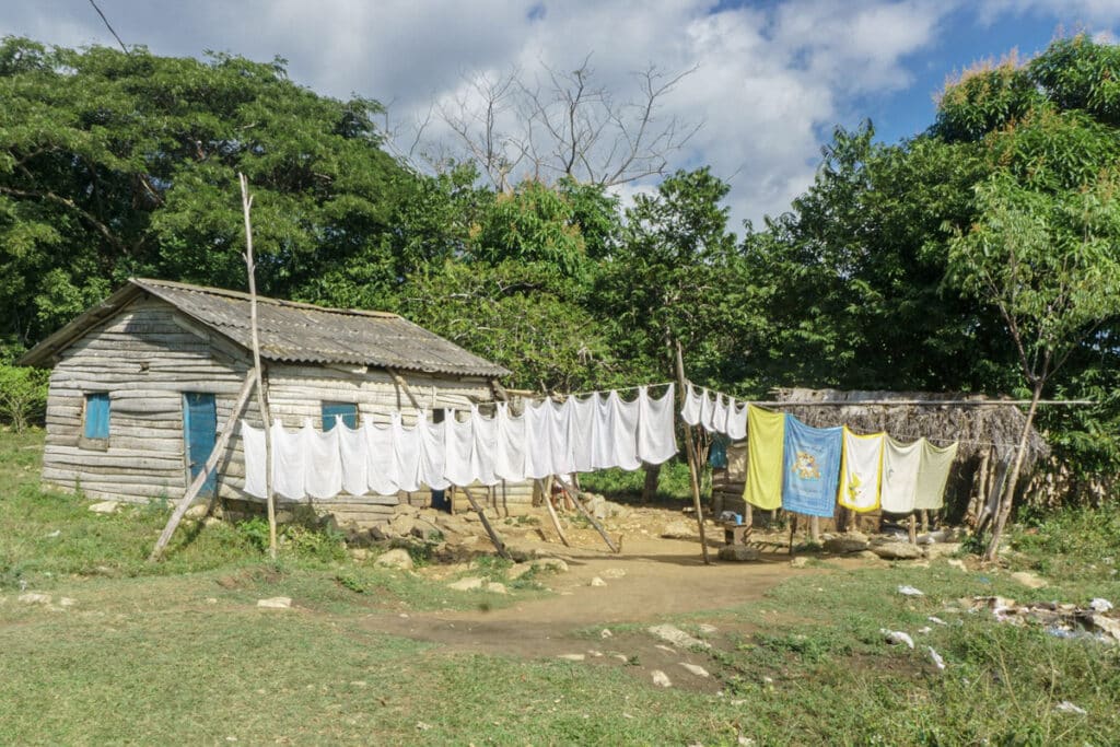maison en bois à Cuba