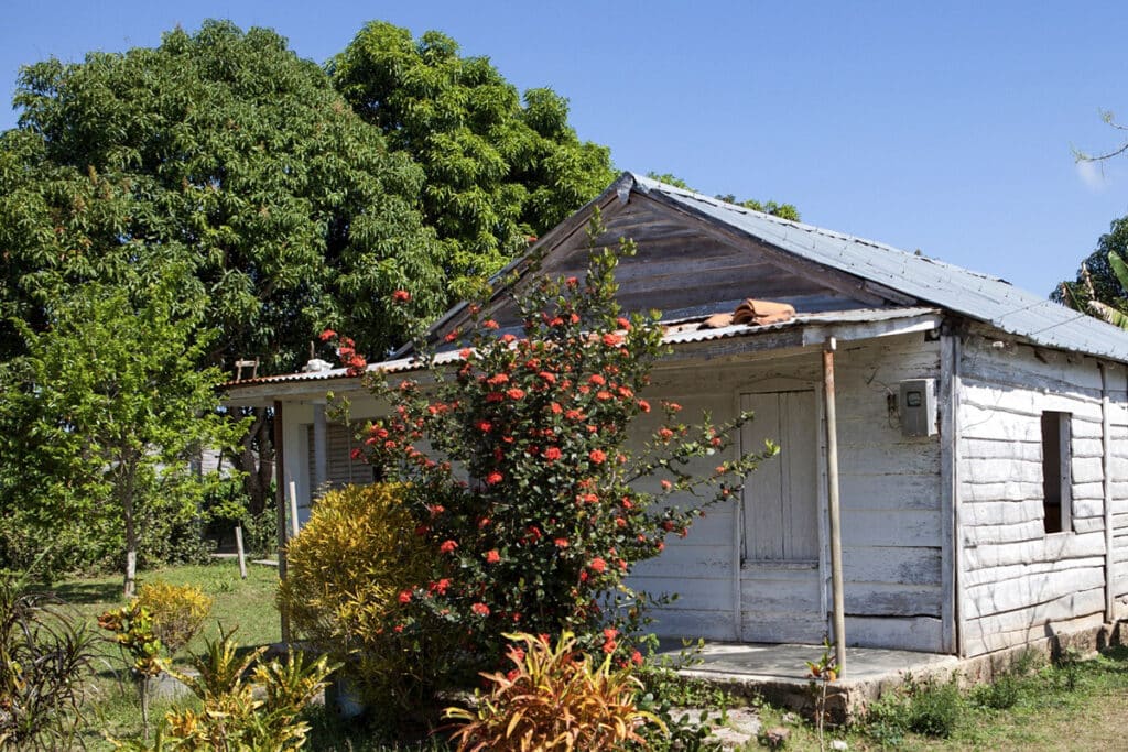 maison en bois à Cuba