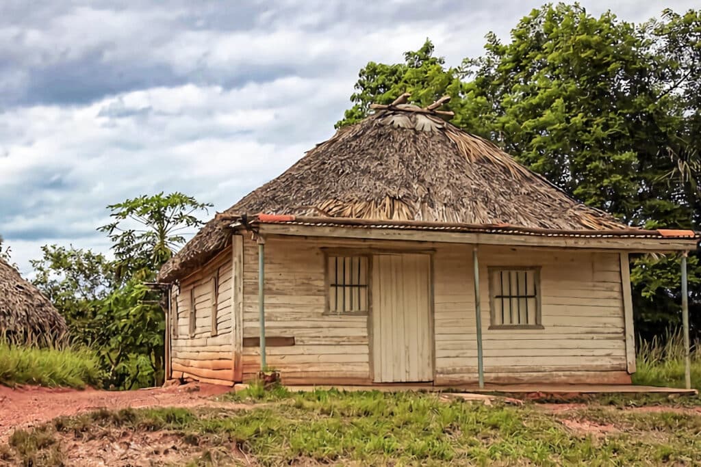 maison en bois à Cuba