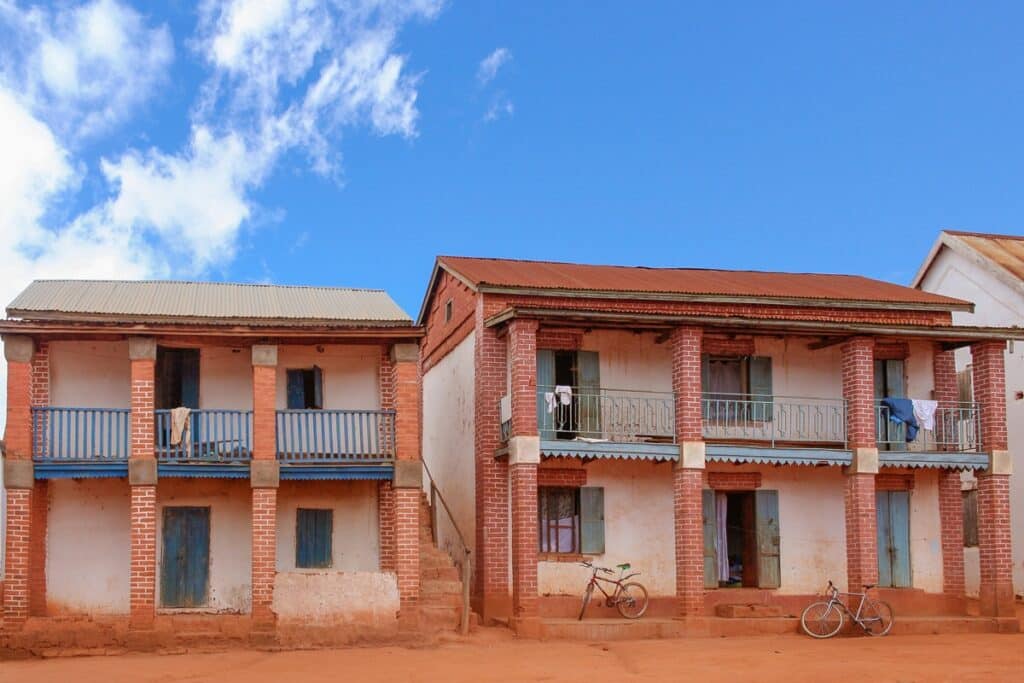 maisons coloniales des hautes terres à Madagascar