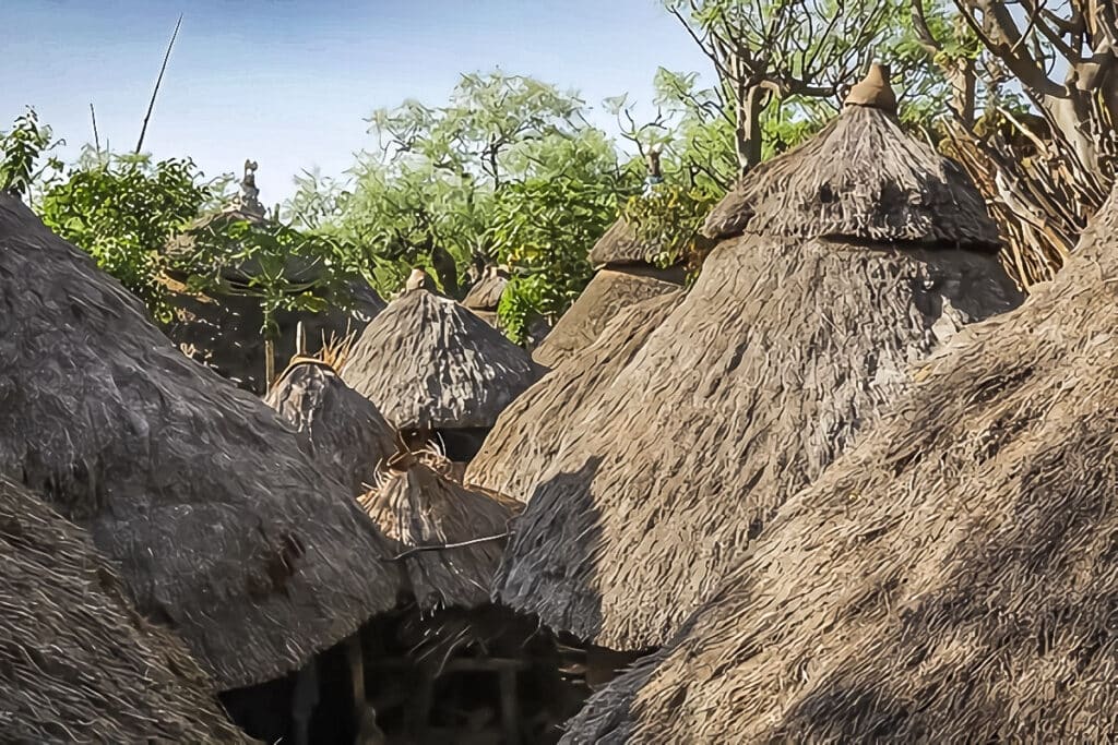 toitures en chaume konso