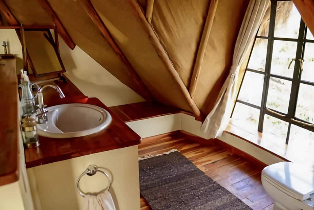 salle de bain dans la rondavelle