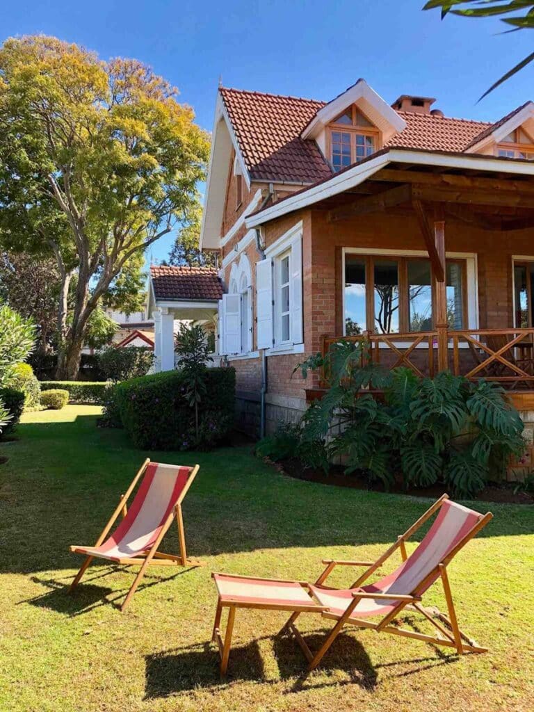 Belle villa en brique à Madagascar