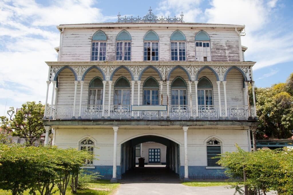 maison coloniale en bois à Georgetown