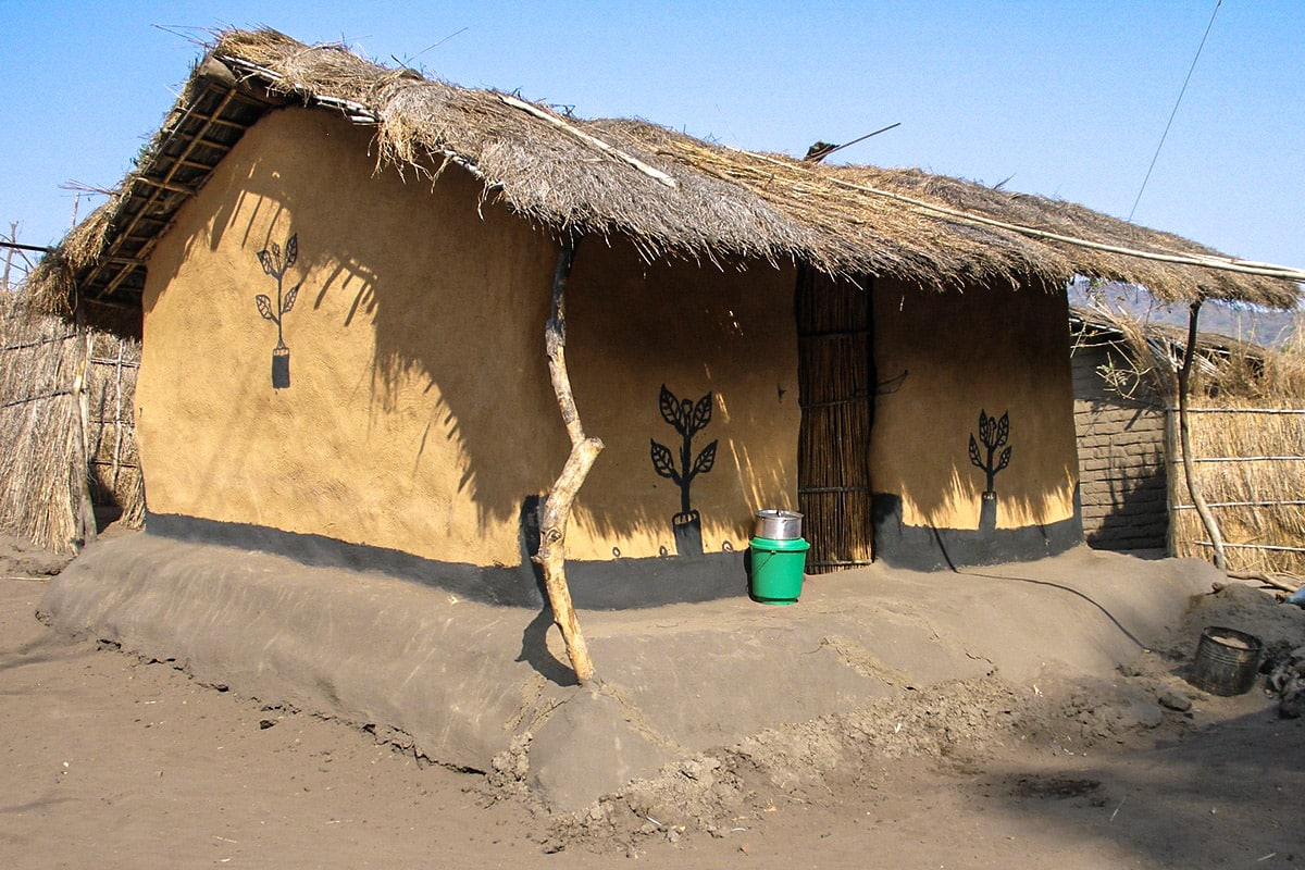 maison traditionnelle du Malawi