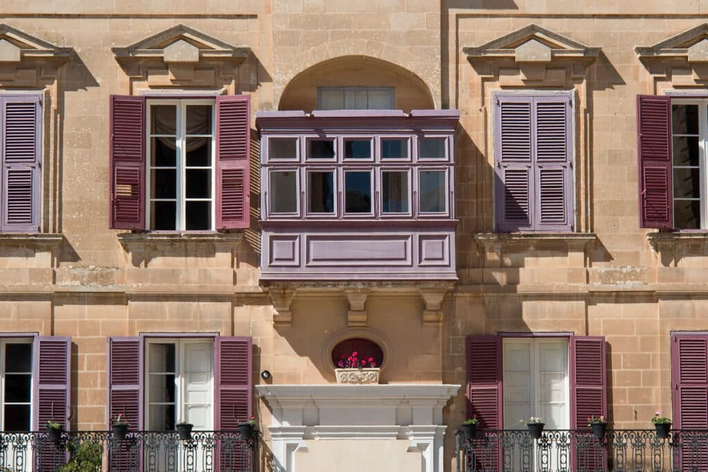 balcons colorés à Malte
