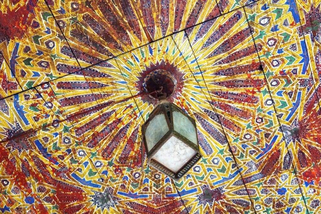 plafond peint zouac Dar Batha