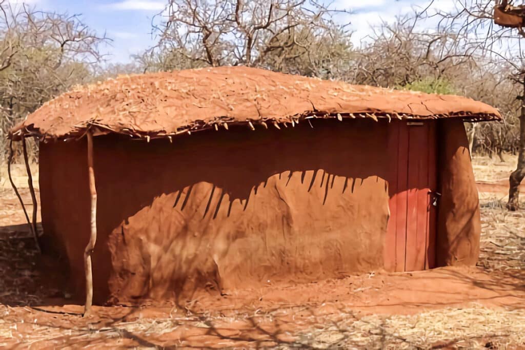 hutte de village maasai