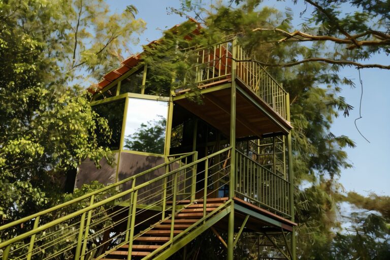 Belle cabane vitrée à Kampala