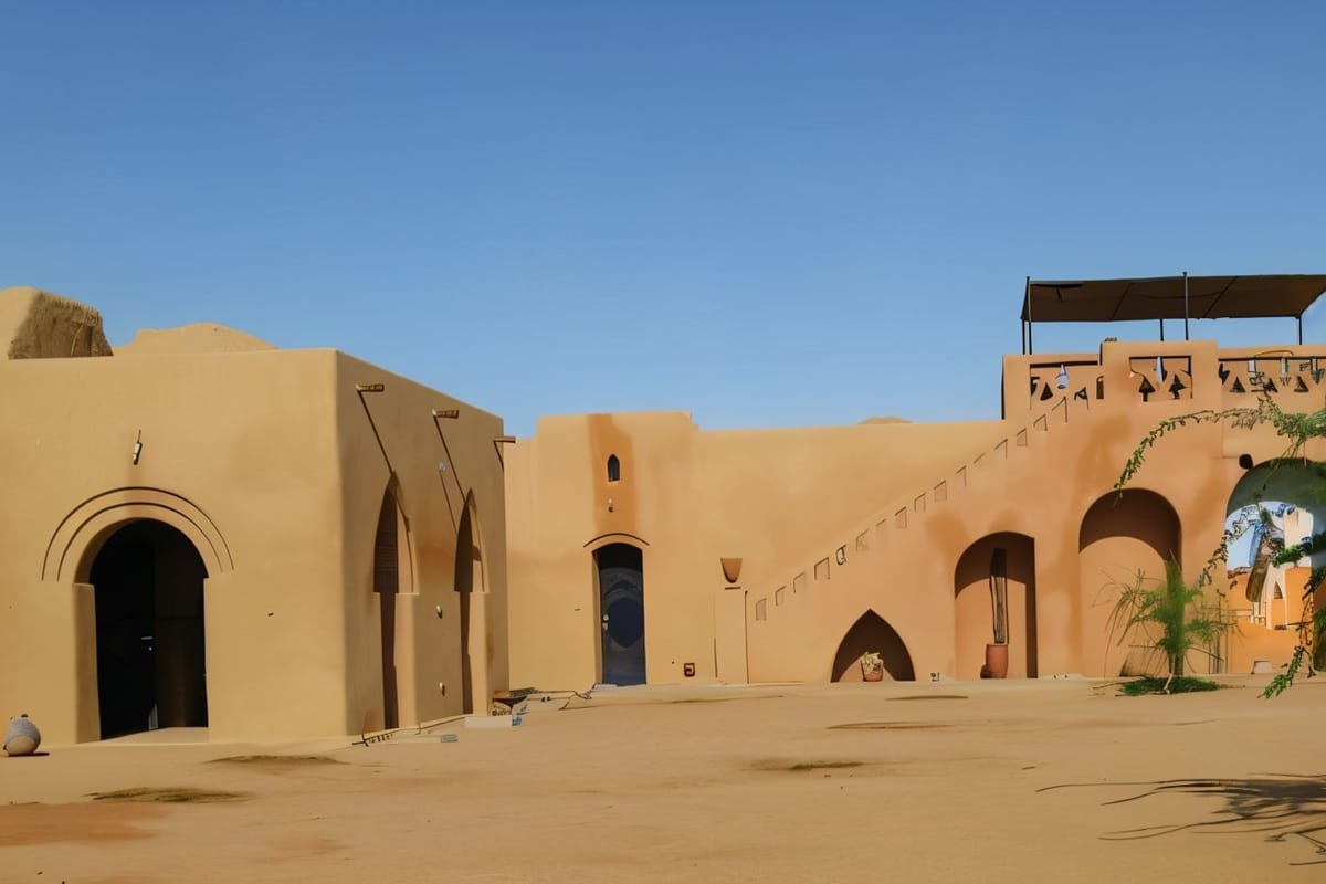 Maison dans le désert nigérien