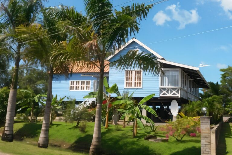 Maison de style colonial au Suriname