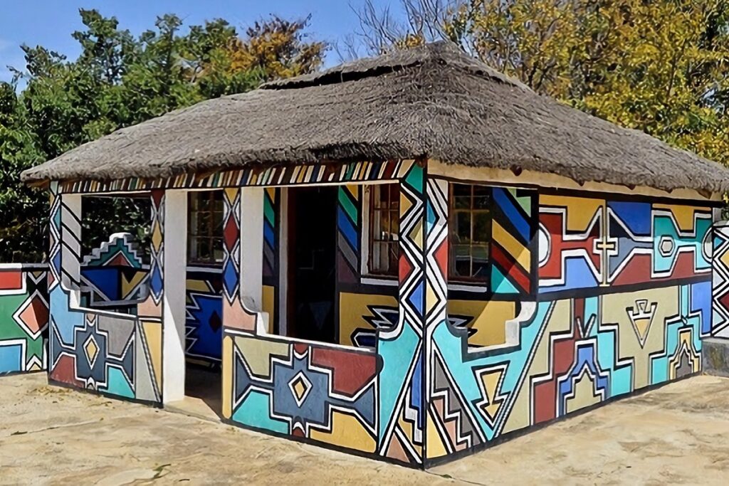 maison peinte Ndébélé