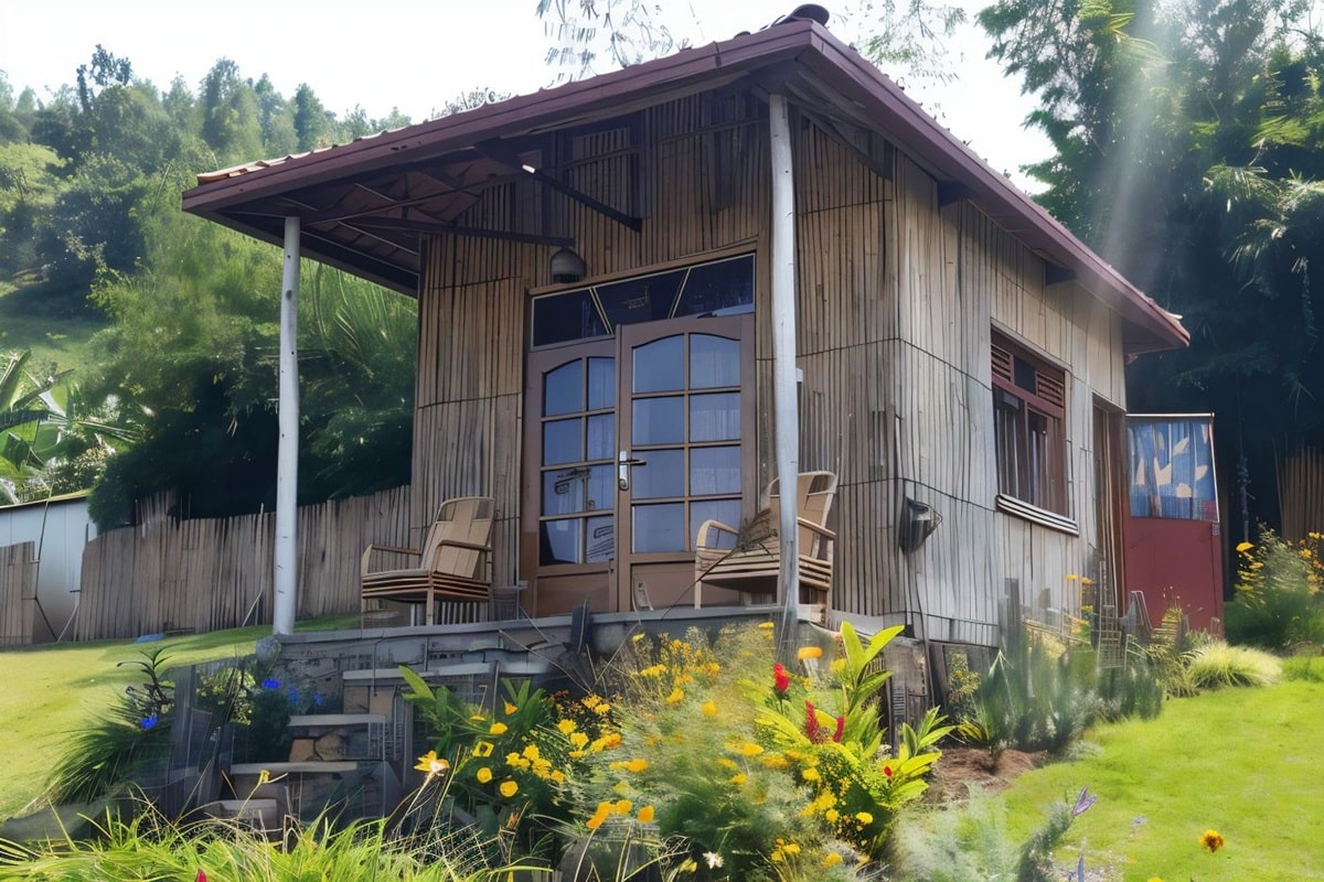 Petite cabane en bambou à Gisenyi