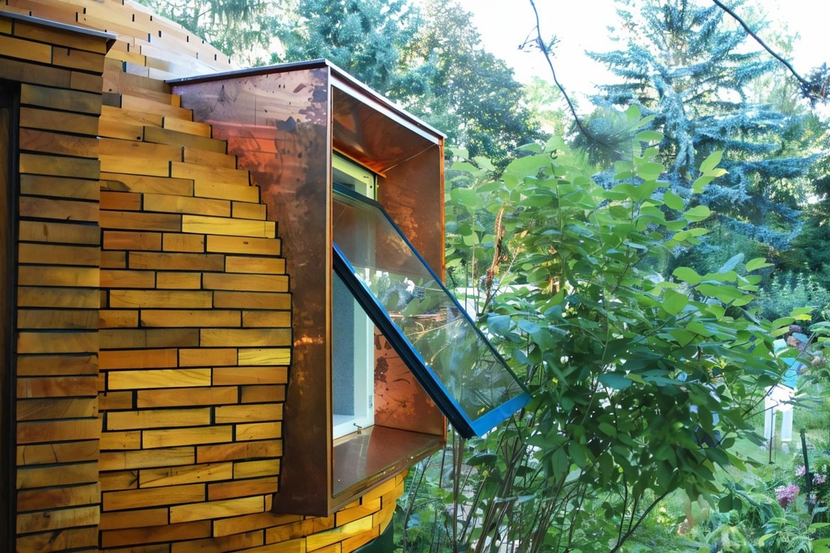 cabane sphérique en bois nichée dans les arbres en Autriche