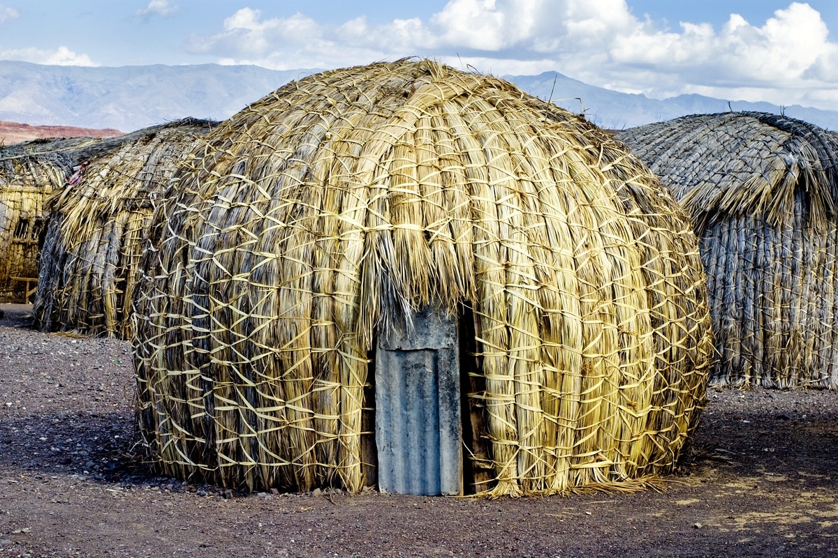 hutte de la tribue el molo
