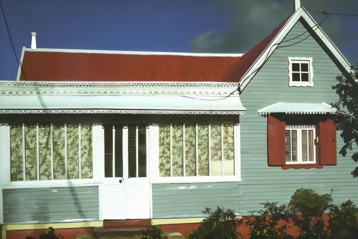 maison typique de l'île Maurice