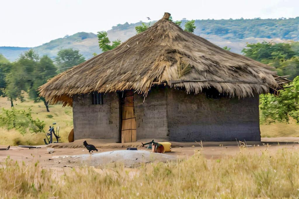 maison rurale au Mozambique