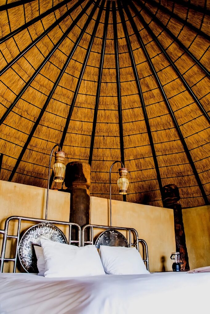 intérieur hutte en Namibie
