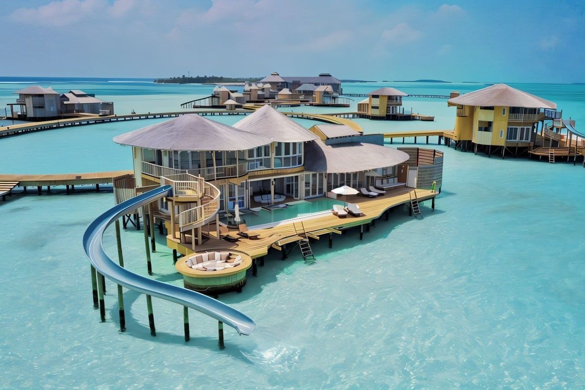villa de rêves aux Maldives