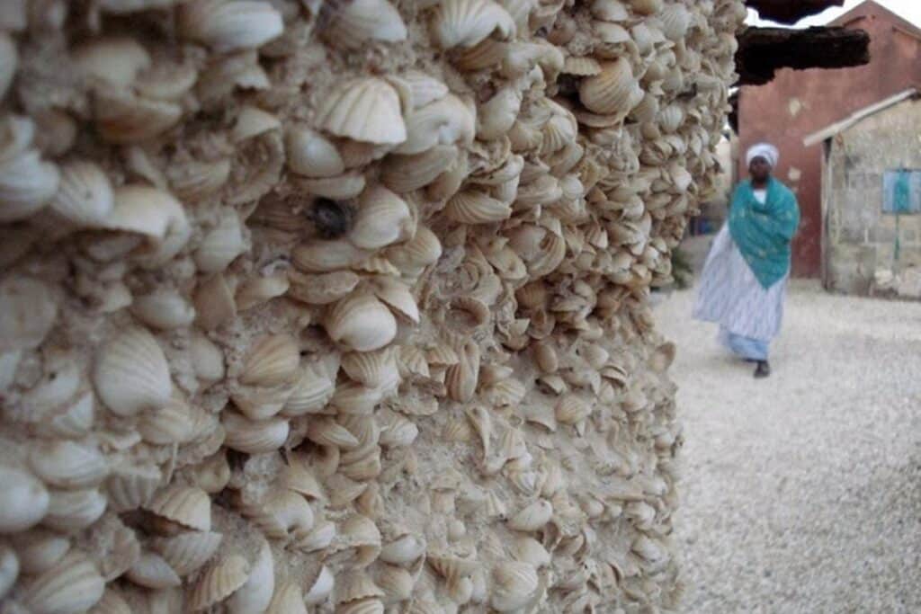 maison de coquillages à Fadiouth