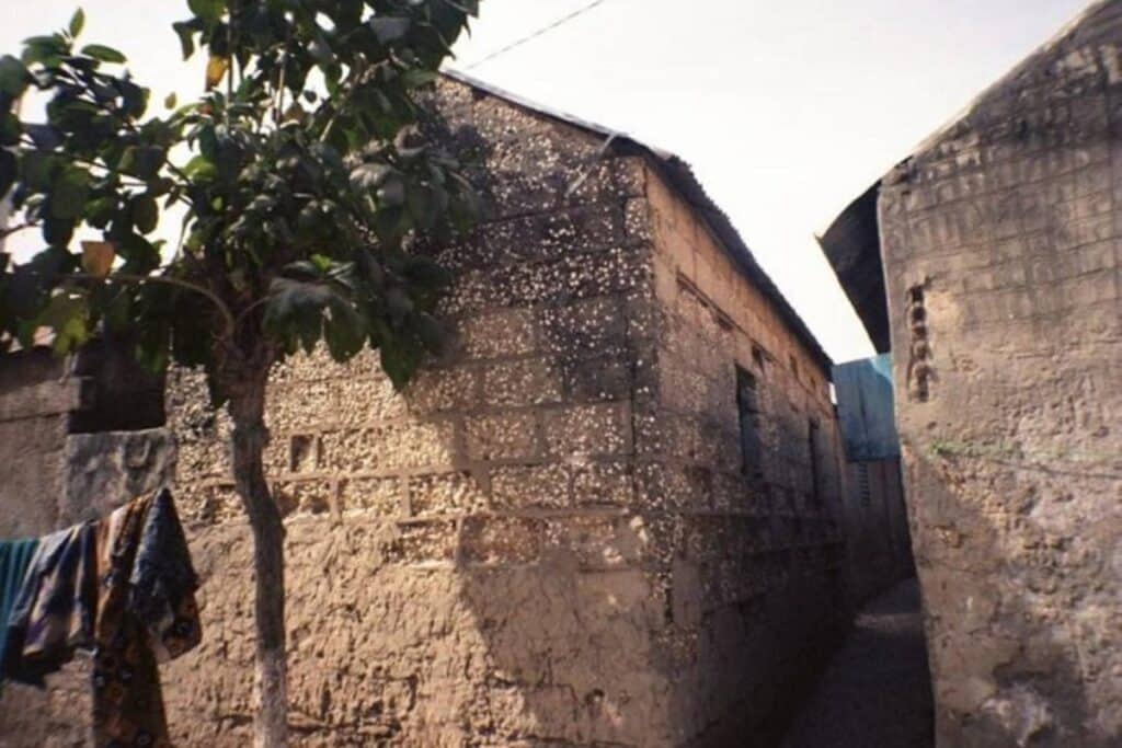 maison de coquillages à Fadiouth