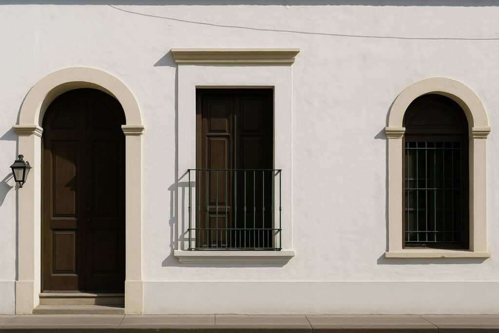 argentine façade maison coloniale