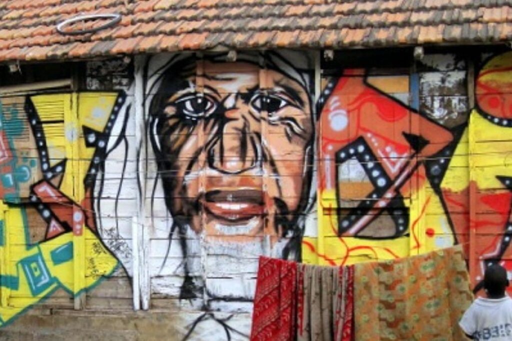 beau graffiti à Damels Dakar