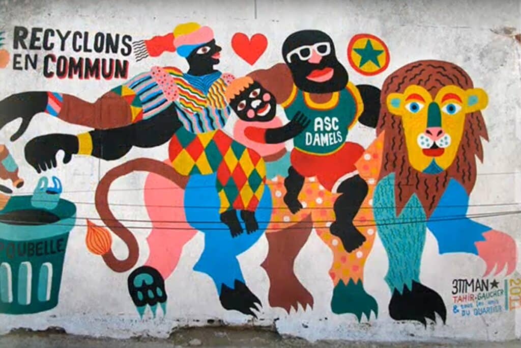 art de rue à Damels dakar