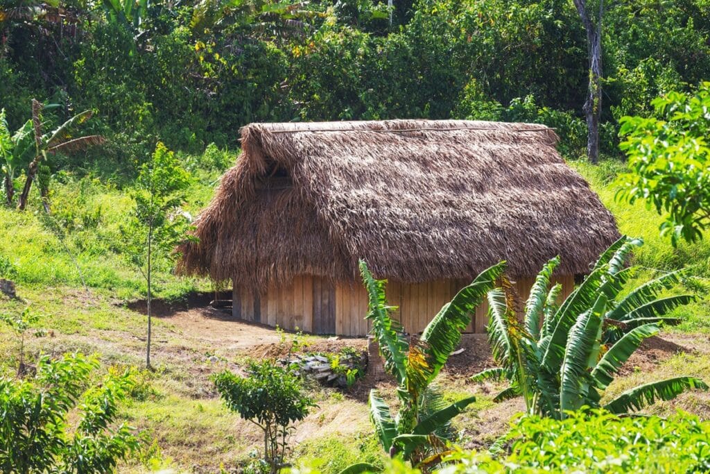 maison maya au Belize