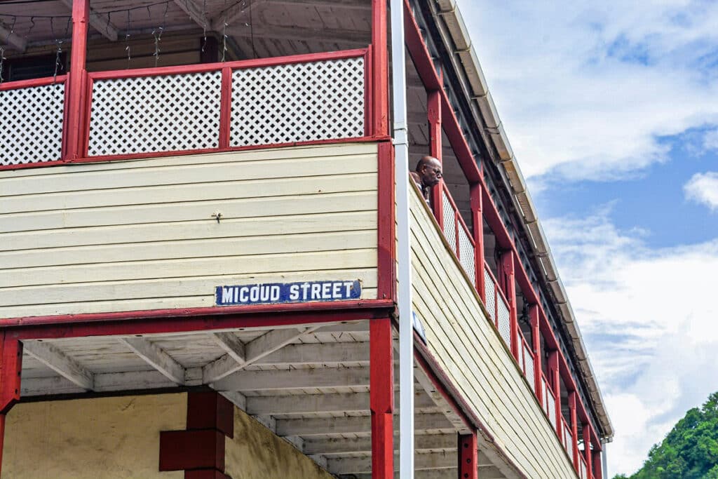 maison coloniale en bois à Castries