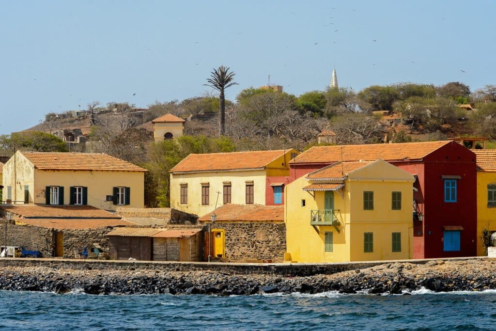 maisons coloniales à Gorée