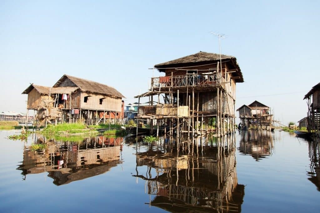 maison sur pilotis du lac Inle