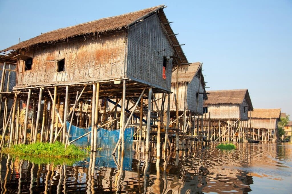 maison sur pilotis du lac Inle