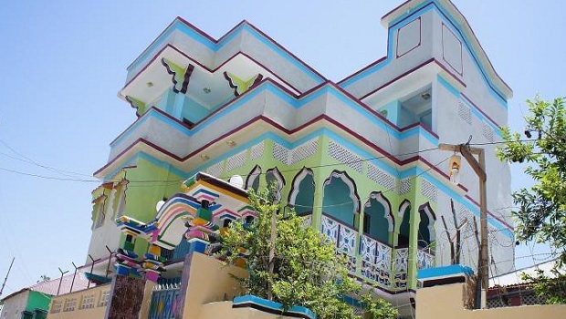 maison colorée somalie