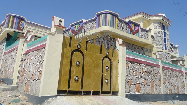 maison colorée somalie