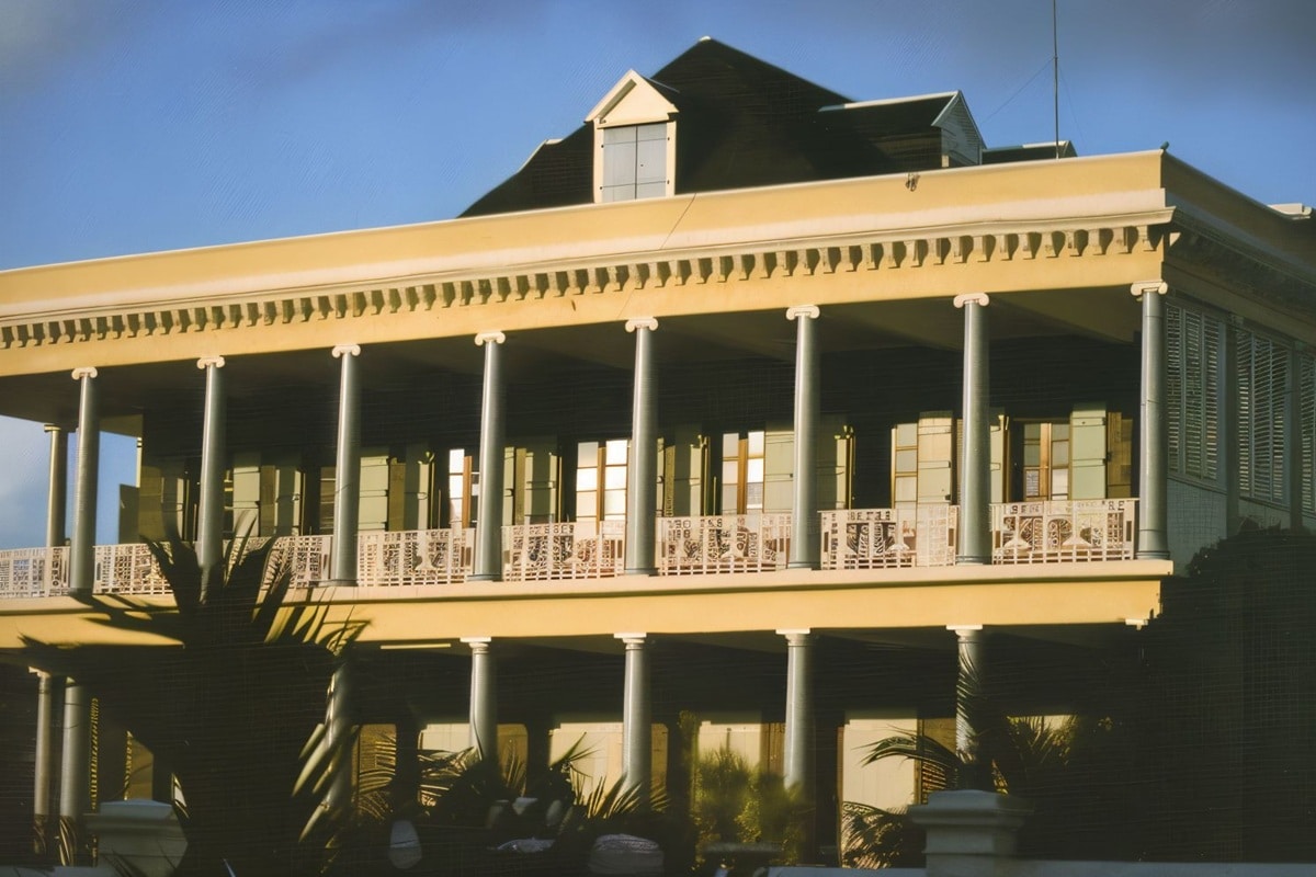 Les maisons traditionnelles créoles de Port-Louis sur l'île Maurice