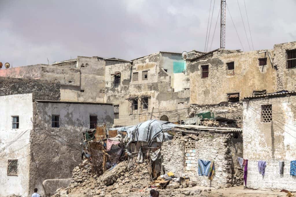 maisons en pierre à Mogadiscio