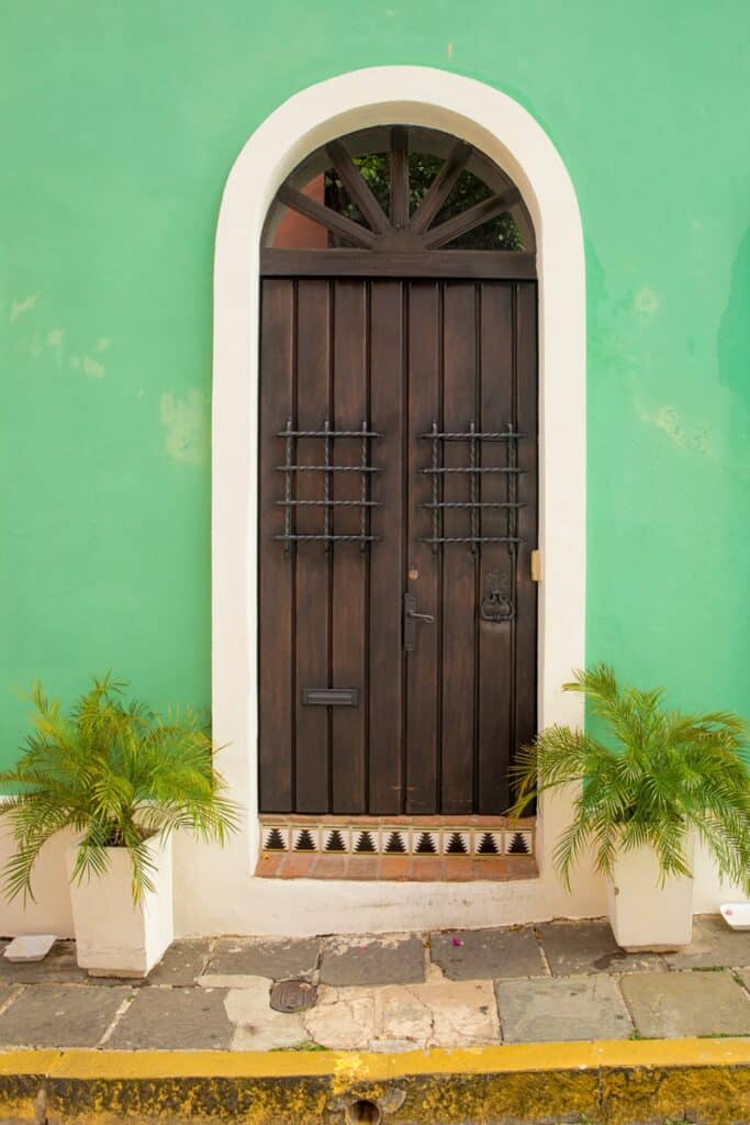 porte dans la ville de San Juan à Porto Rico