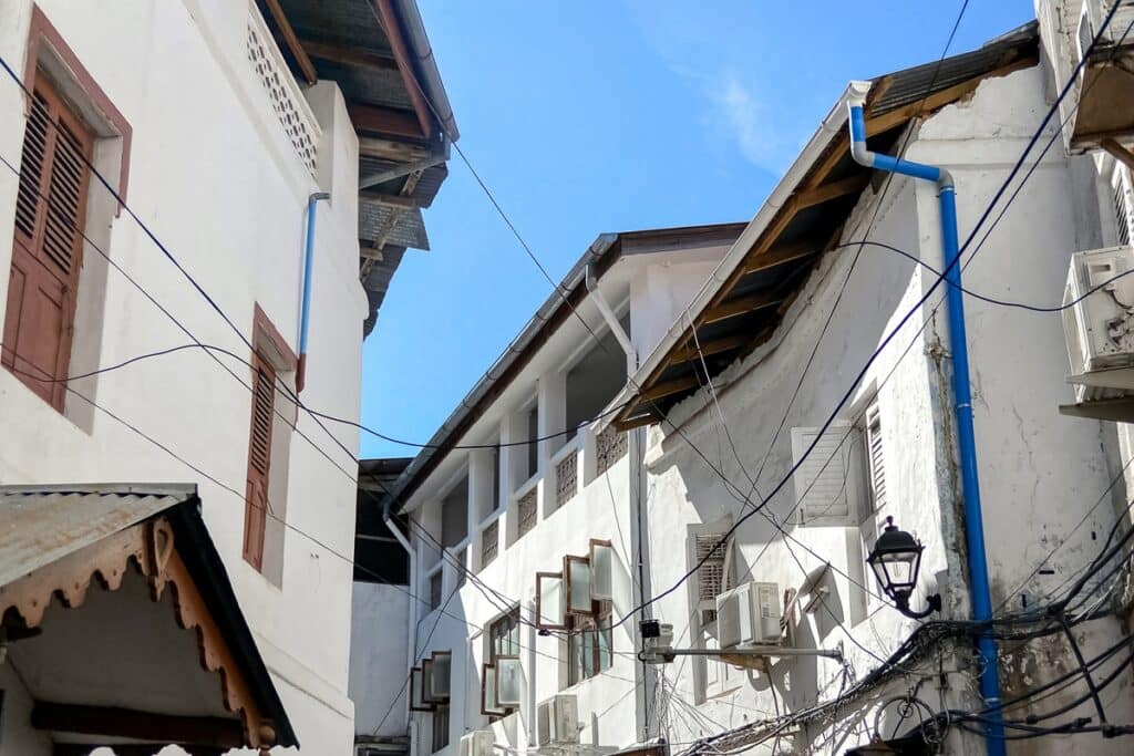 rue et maisons swahili de Stone Town