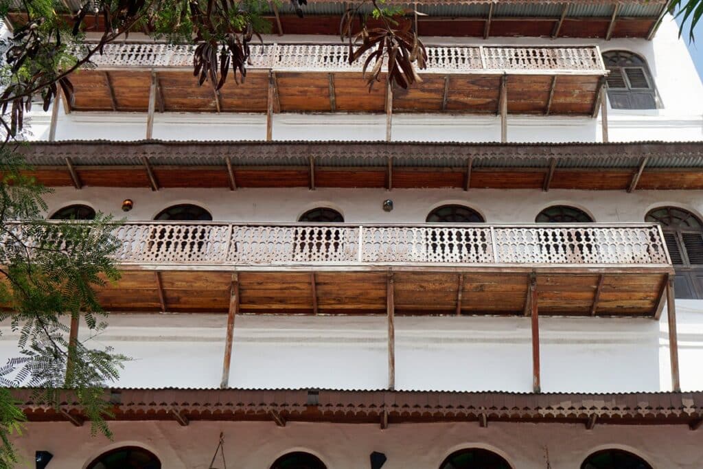façade maison de corail à stone town