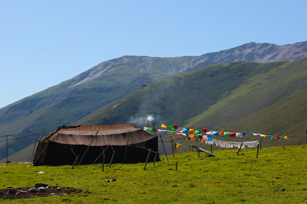 tente nomade tibétaine