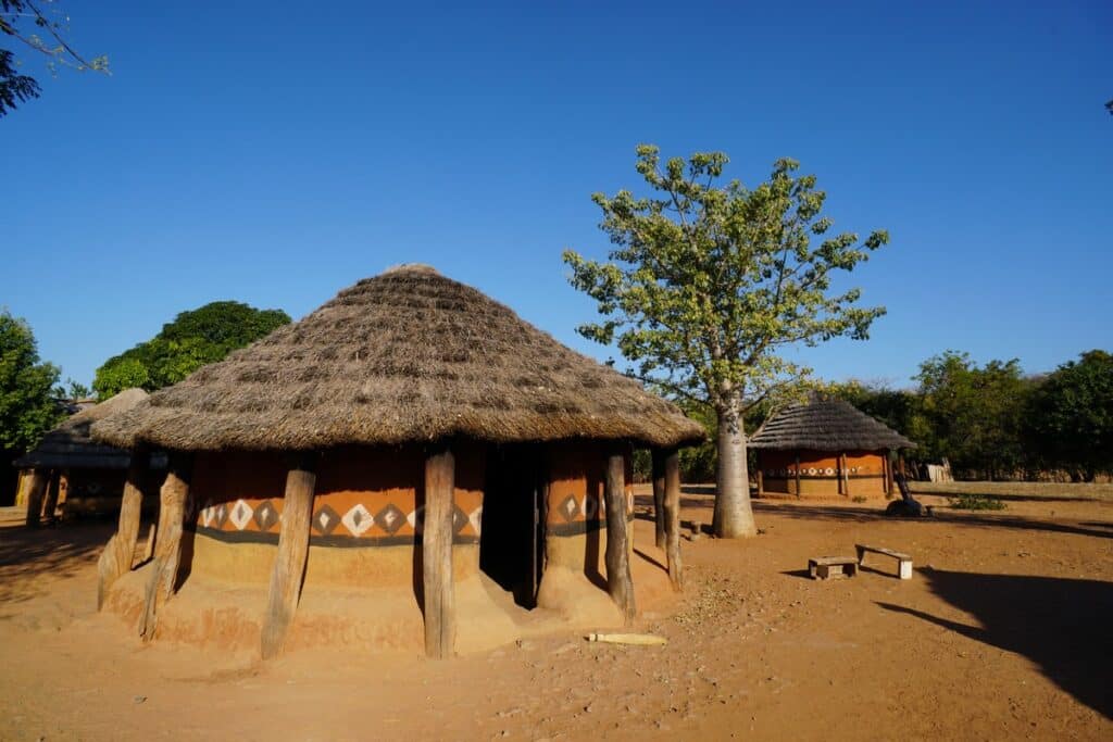maison rurale au Zimbabwe